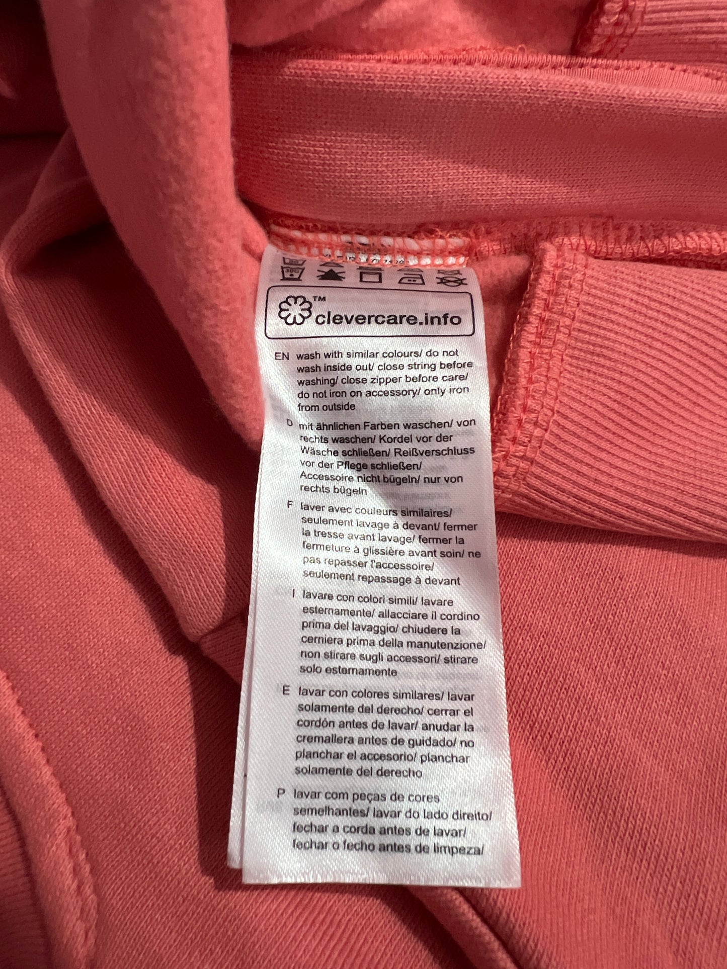 Esprit Women's Peach Side-Zip Hoodie