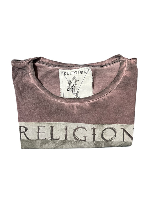 Religion Vintage Distressed Details T-Shirt