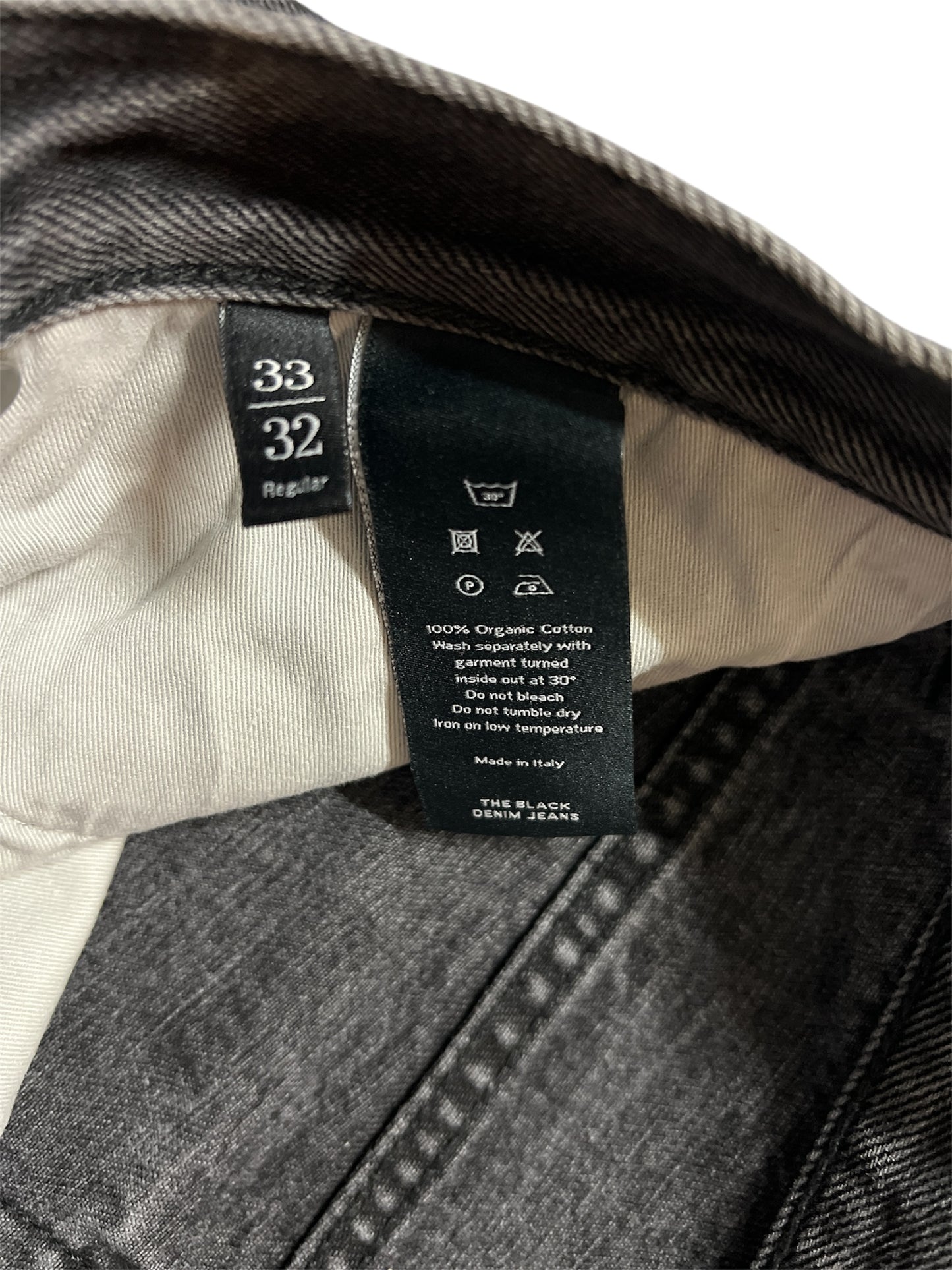 Arket Made in Italy Black Denim Jeans