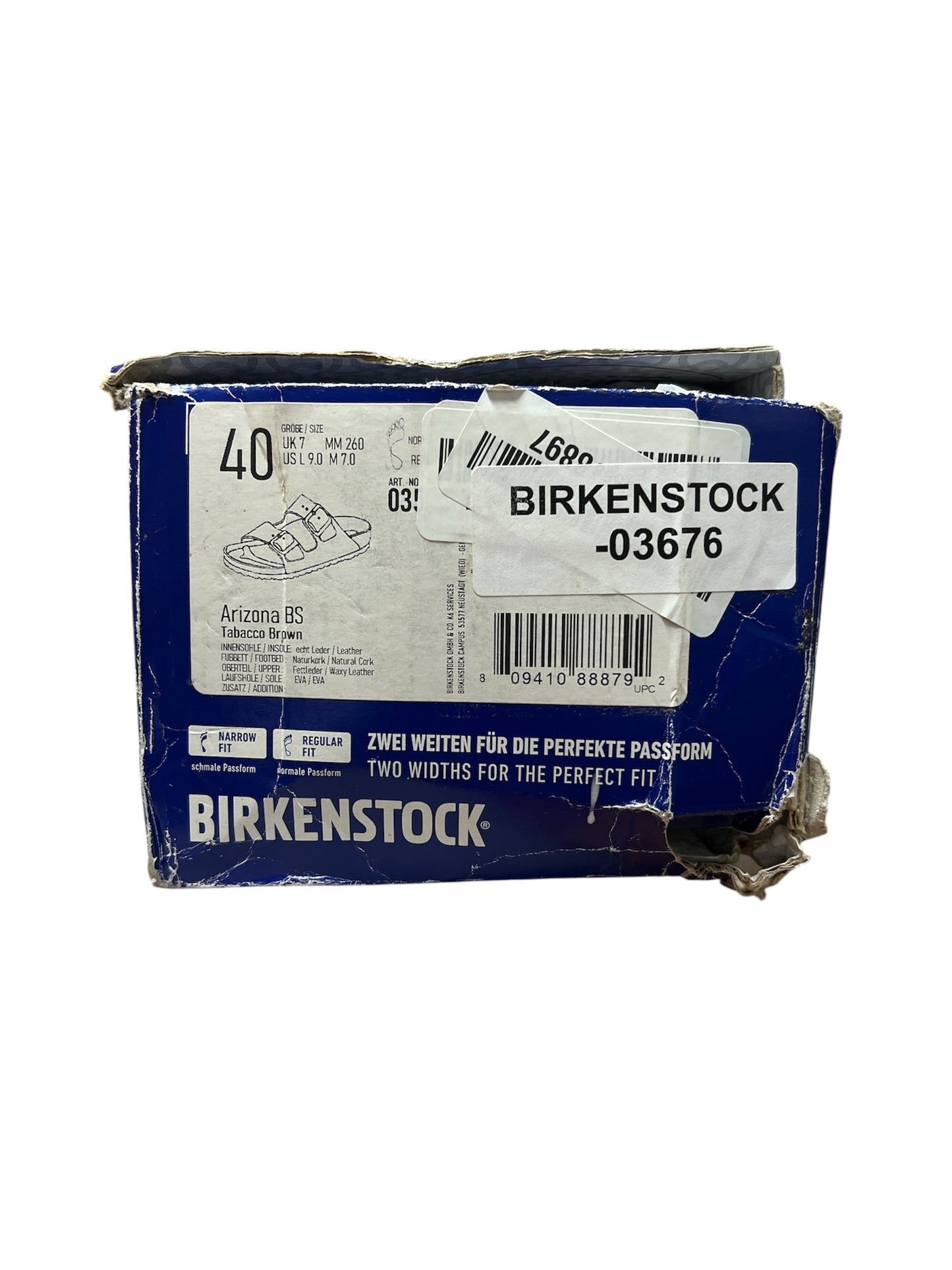 Birkenstock Arizona BS Tabacco Brown Size 40 Unworn