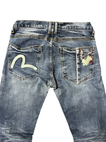 Evisu Japan Skinny Fit Denim Jeans