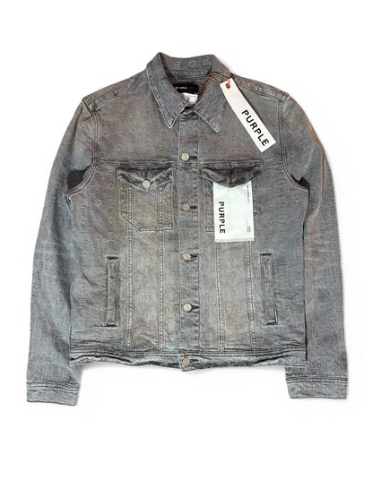 PURPLE Brand Grey Jacquard Trucker Jacket