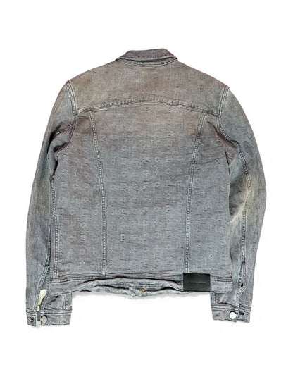PURPLE Brand Grey Jacquard Trucker Jacket