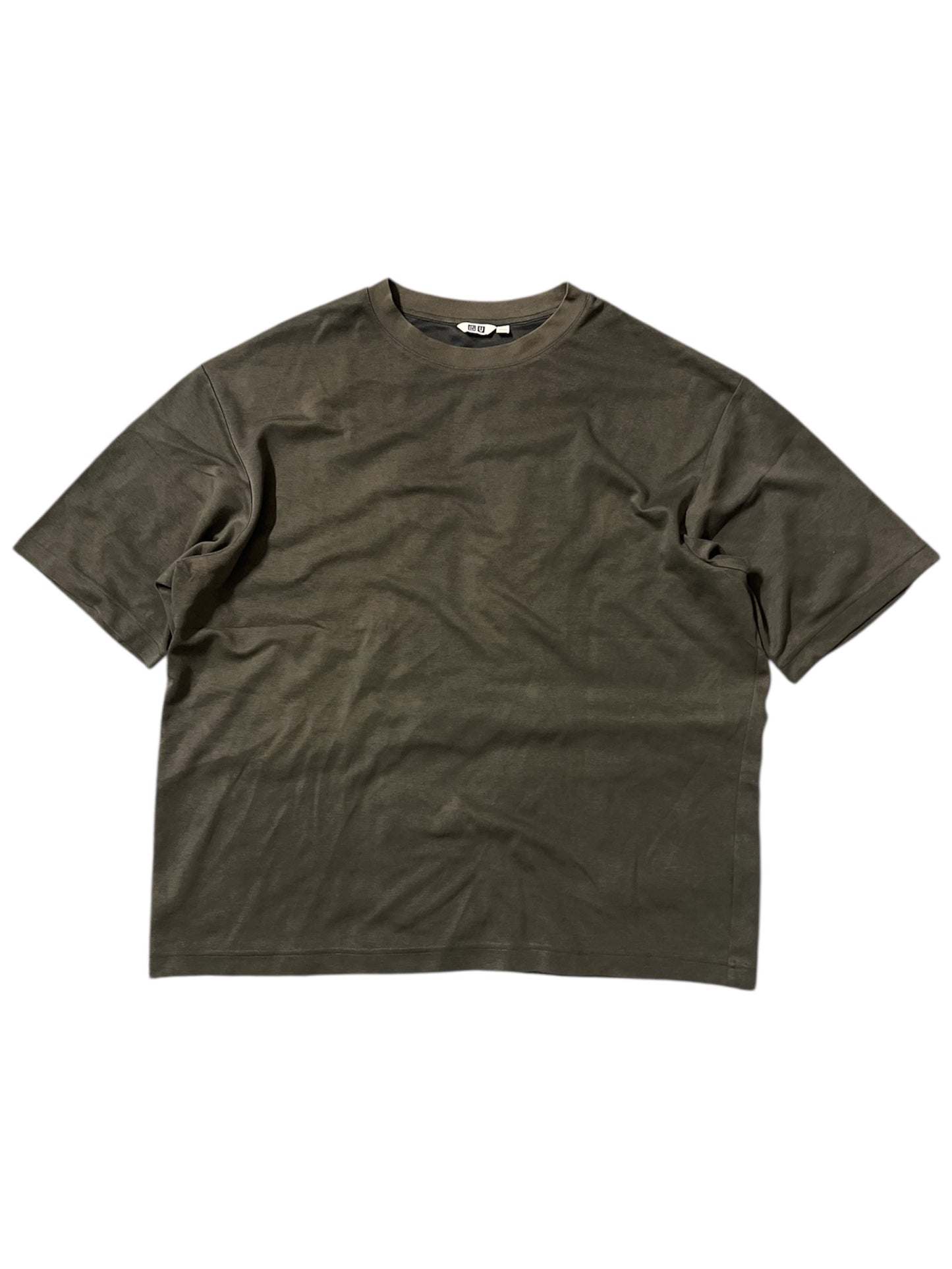 Uniqlo AIRism Cotton Oversized T-Shirt Dark Grey XXL
