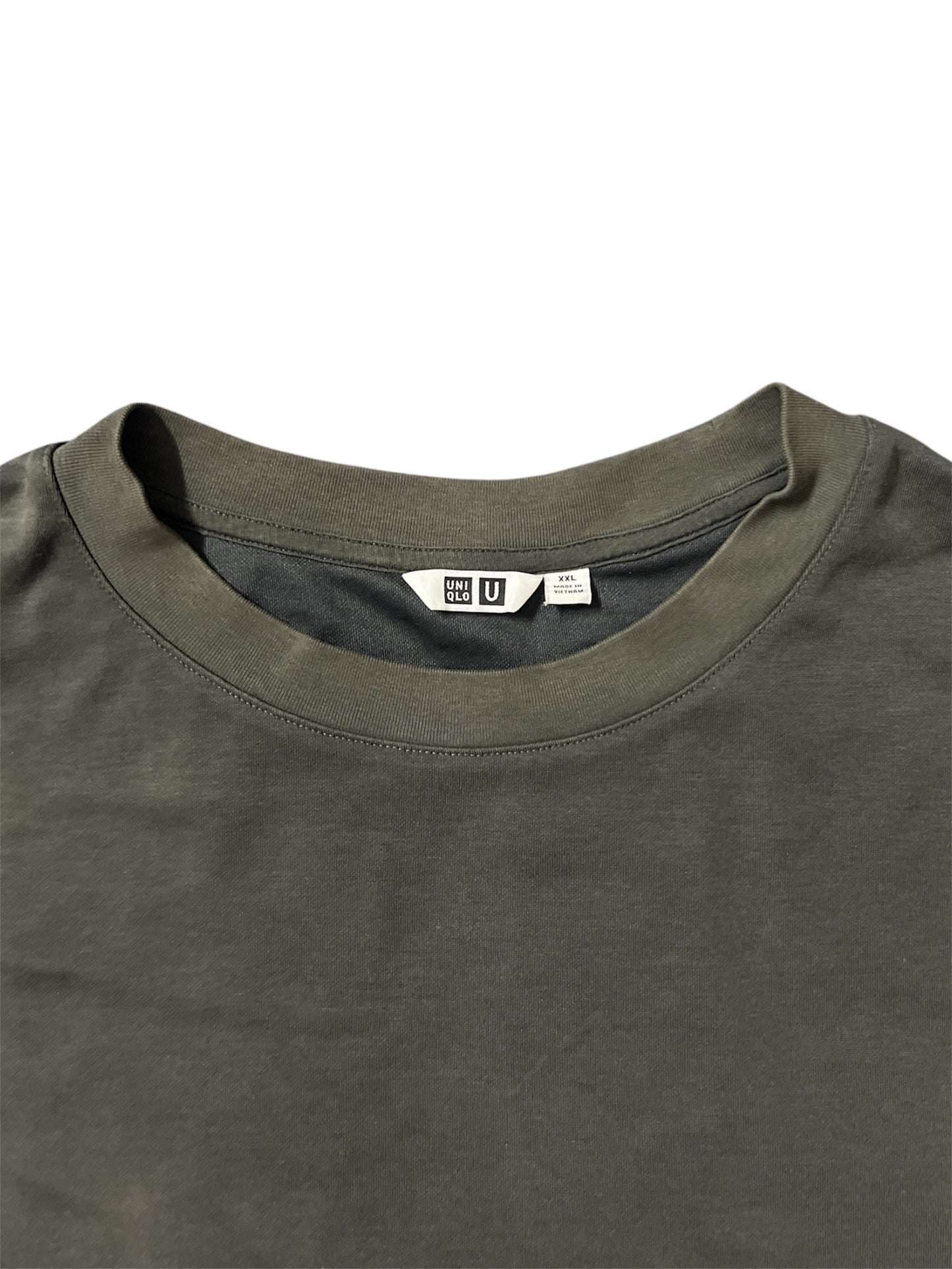 Uniqlo AIRism Cotton Oversized T-Shirt Dark Grey XXL
