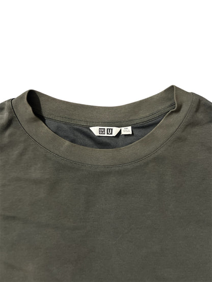 Uniqlo AIRism Cotton Oversized T-Shirt Dark Grey XXL